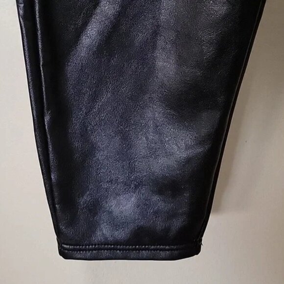 Tinseltown Women’s Trendy Vegan Faux Leather Pants Leggings Black Plus Size 2x - Picture 7 of 12